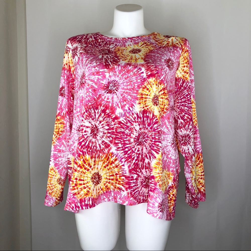 Lands’ End Tie-Dye Swim Top size 3X